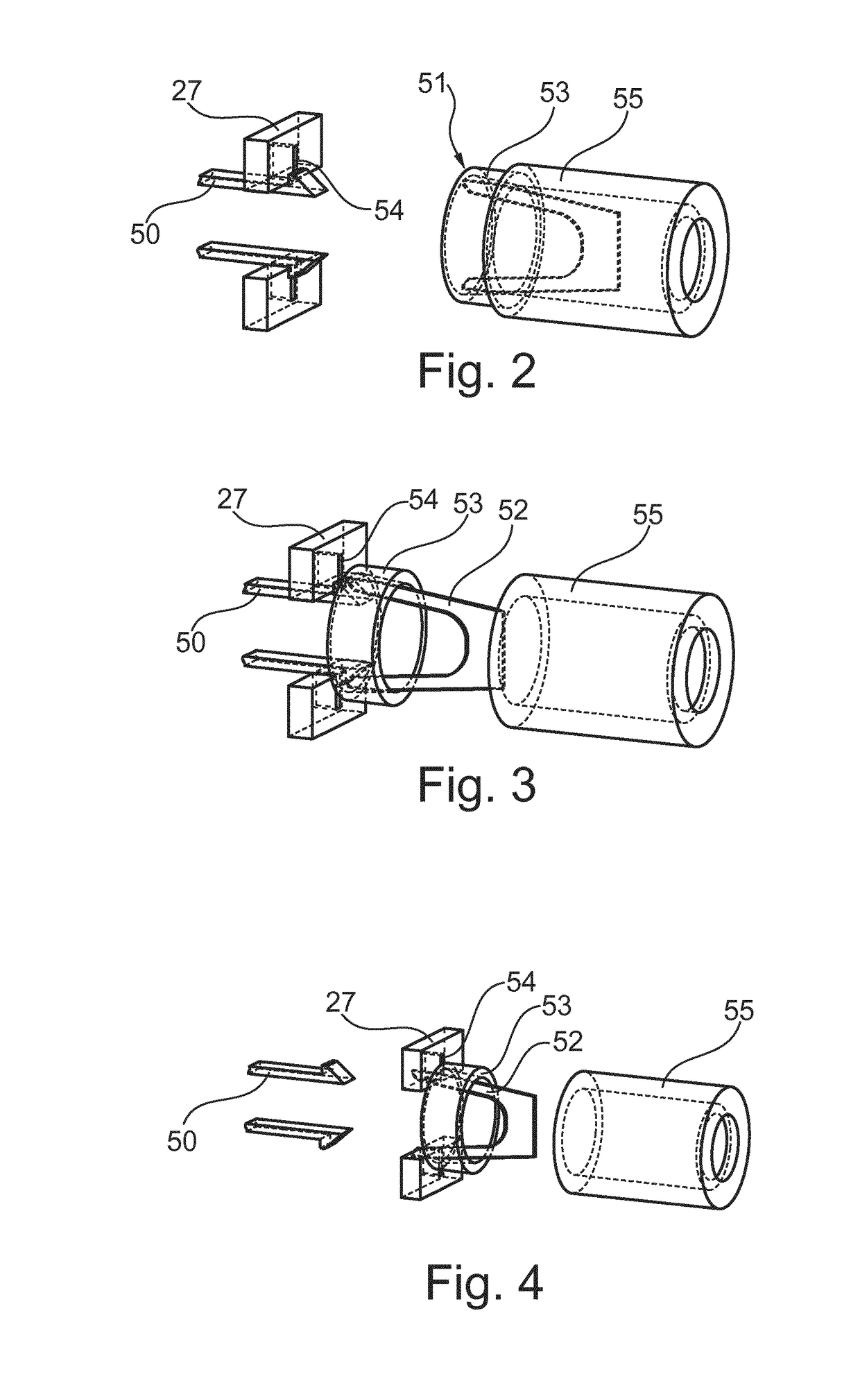 Device for taking at least one sample of tissue