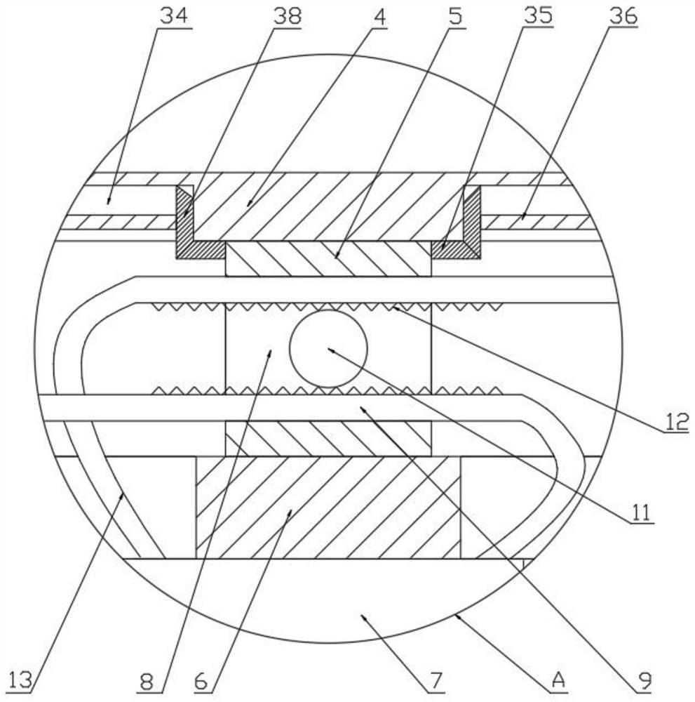 Efficient anti-corrosion cleaning device for inner wall of chimney