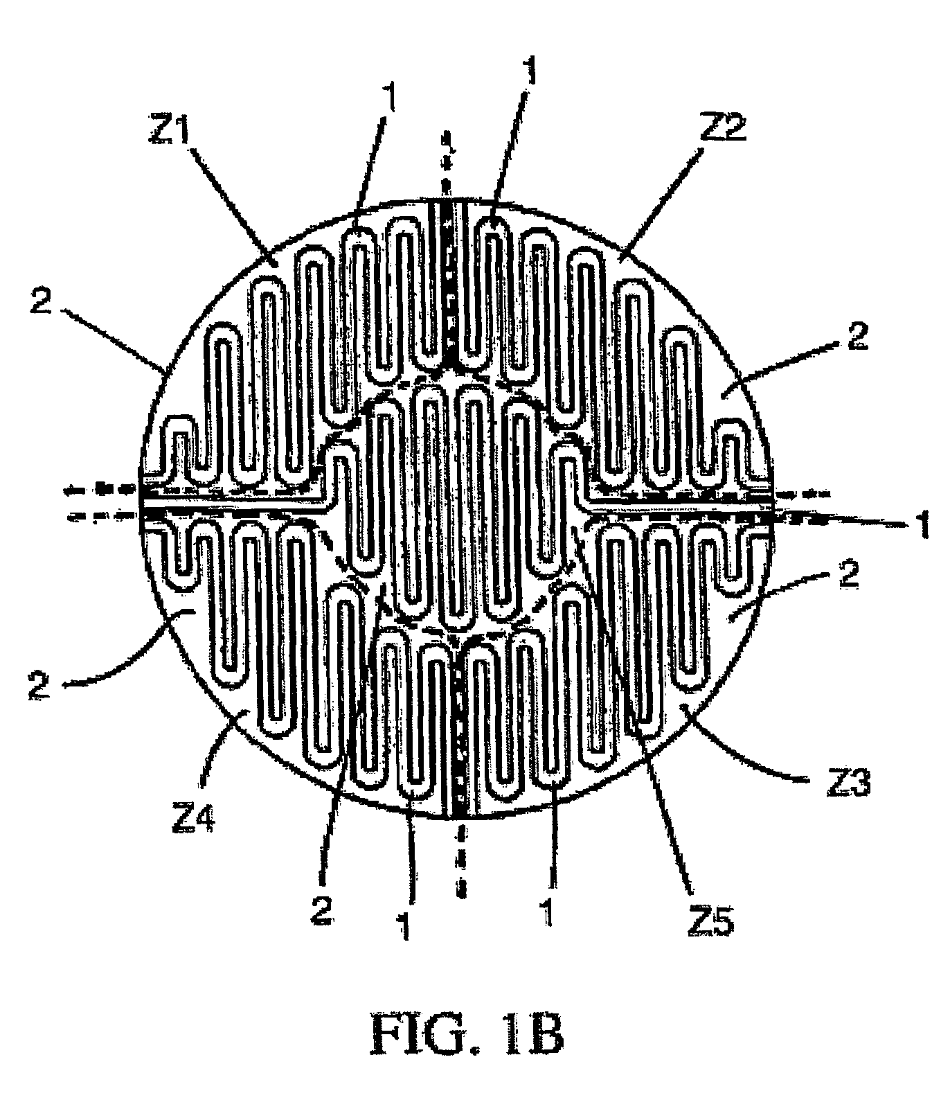 Method of and structure for controlling electrode temperature