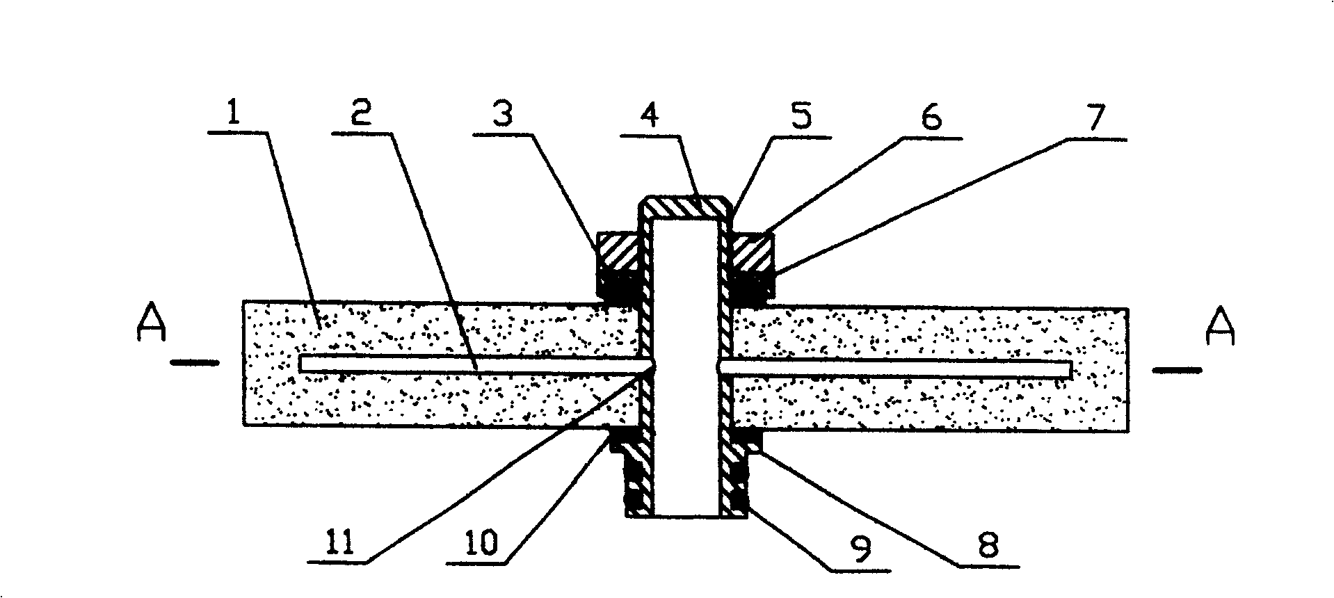 Plate type and two surface filtration type micro-porous ceramic structure