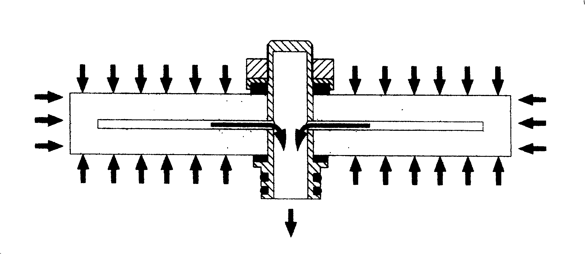 Plate type and two surface filtration type micro-porous ceramic structure