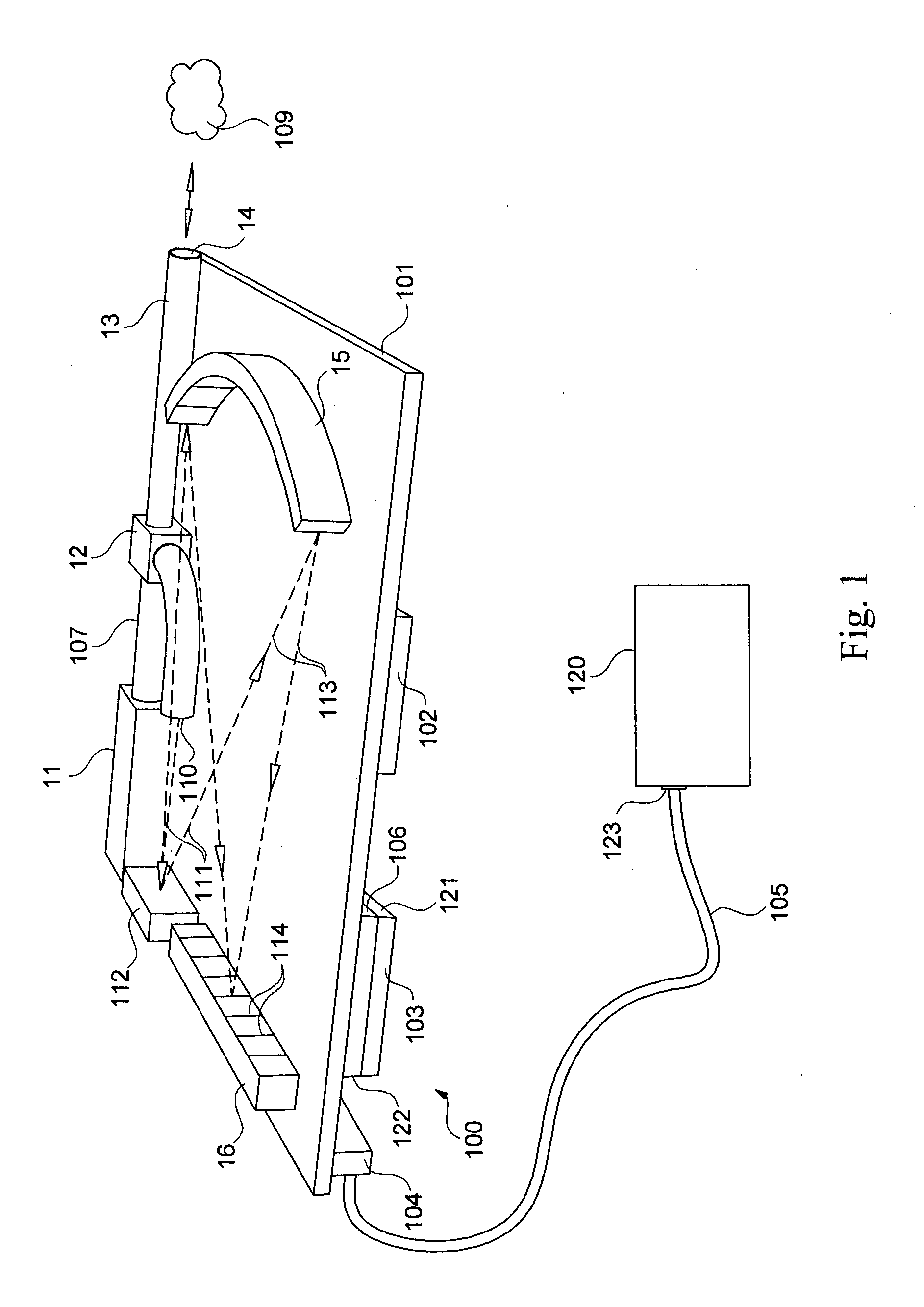 Miniature disease optical spectroscopy diagnostic system