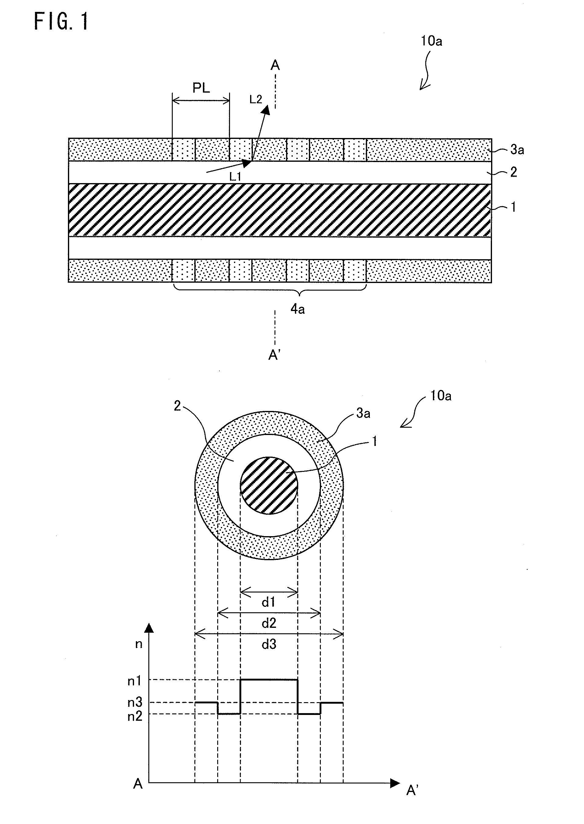 Optical fiber-type optical element, laser diode module, and fiber laser