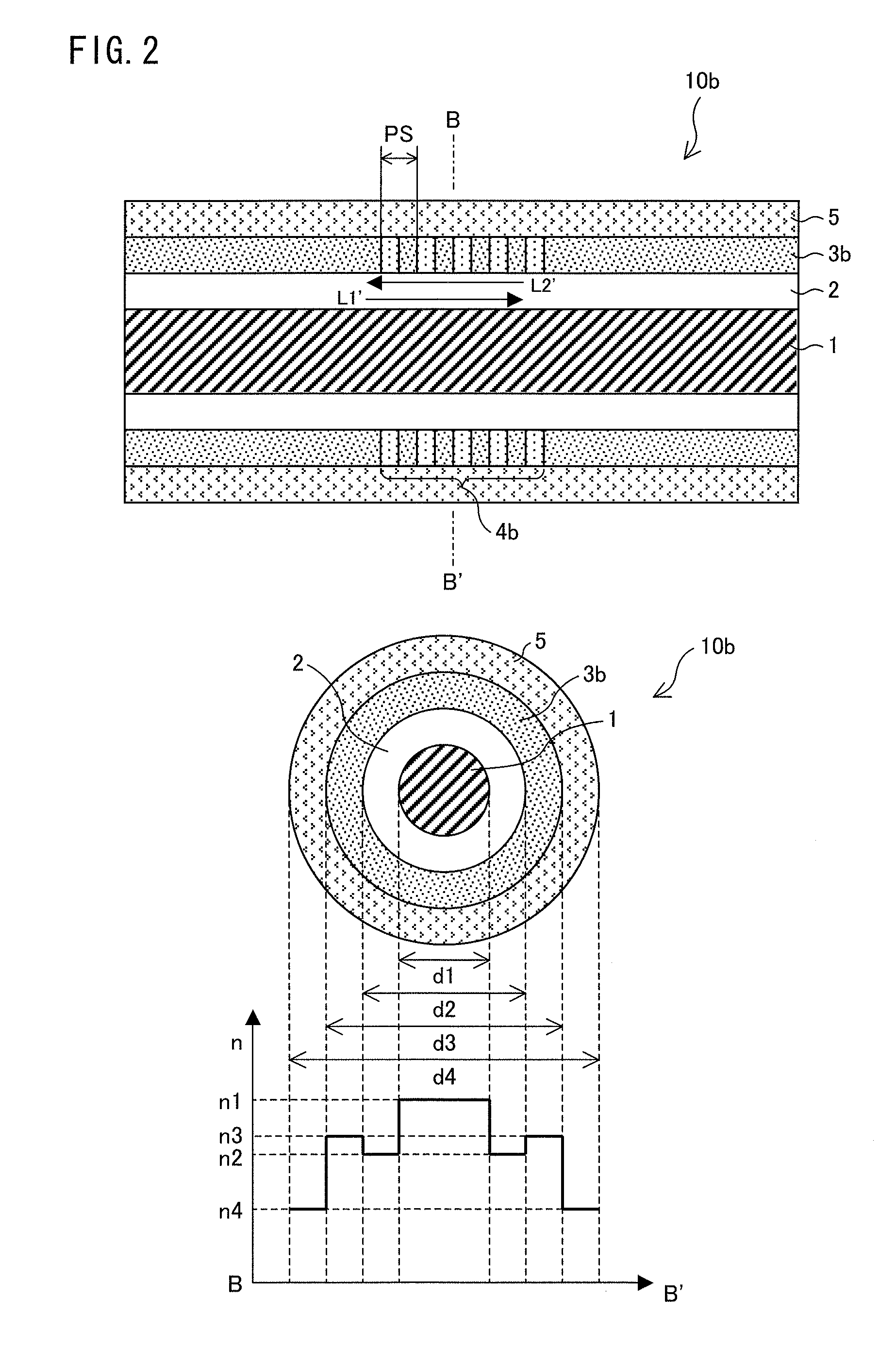 Optical fiber-type optical element, laser diode module, and fiber laser