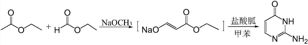 Synthesis method of isocytosine