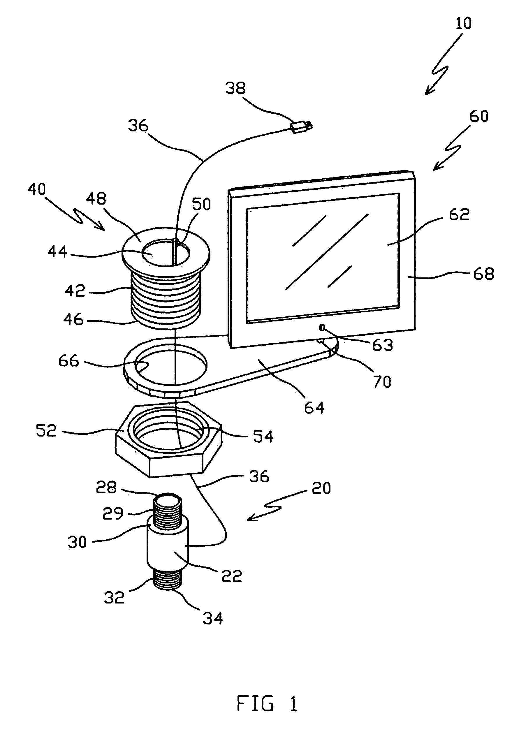 Temperature display system