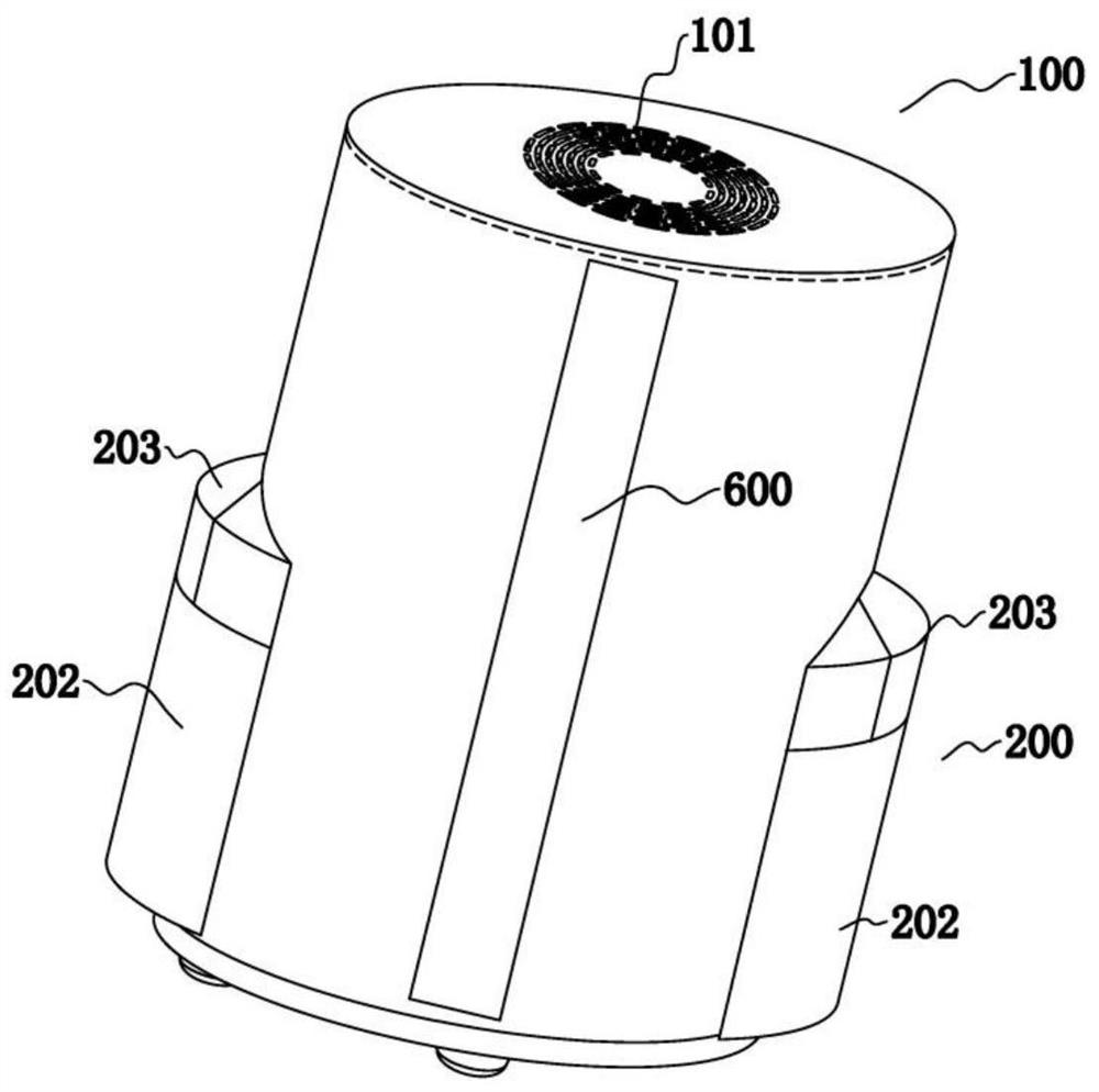 Nanometer semiconductor photocatalysis device for air purification