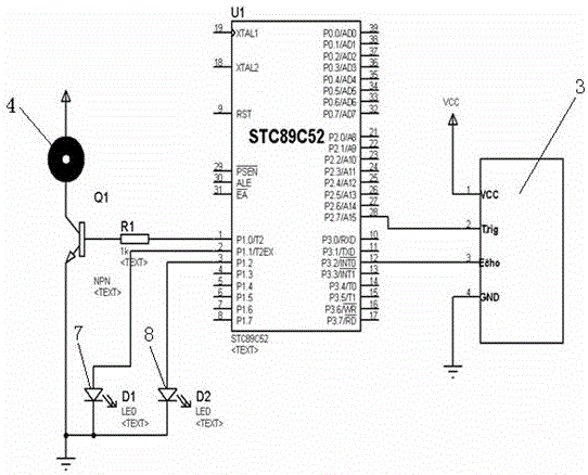 Substation ultrasonic mouse expelling equipment and mouse expelling method based on single chip microcomputer control