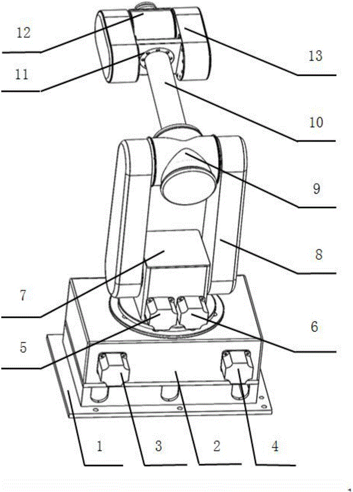 Six-freedom-degree manipulator driven by two motors