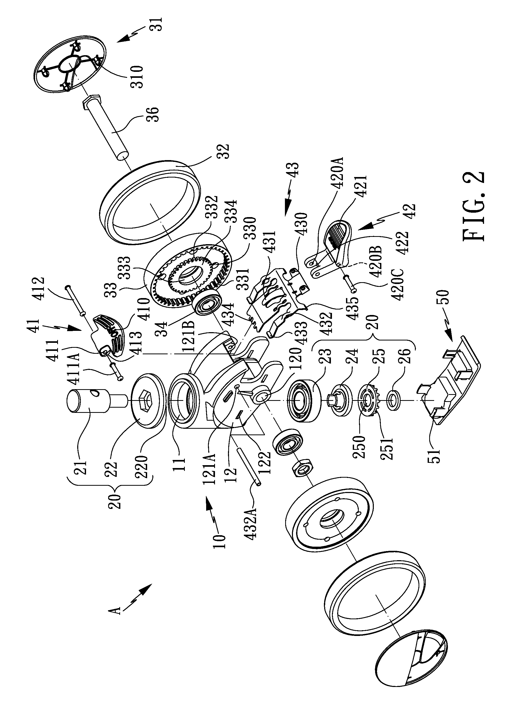 Double-pedal double-wheel truckle with independent braking and releasing functions