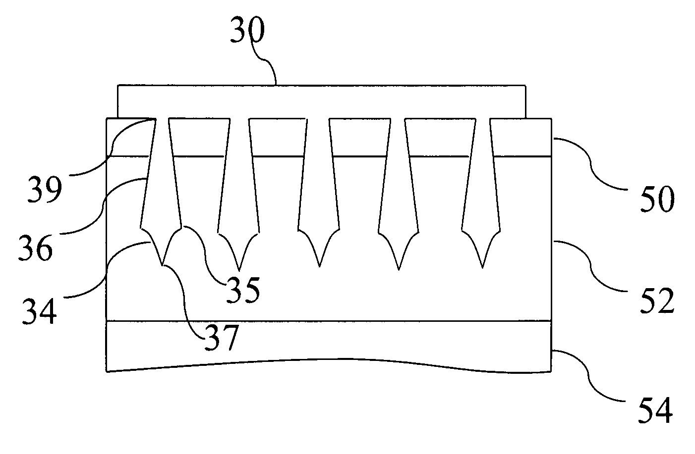 Microprobe array structure and method for manufacturing the same