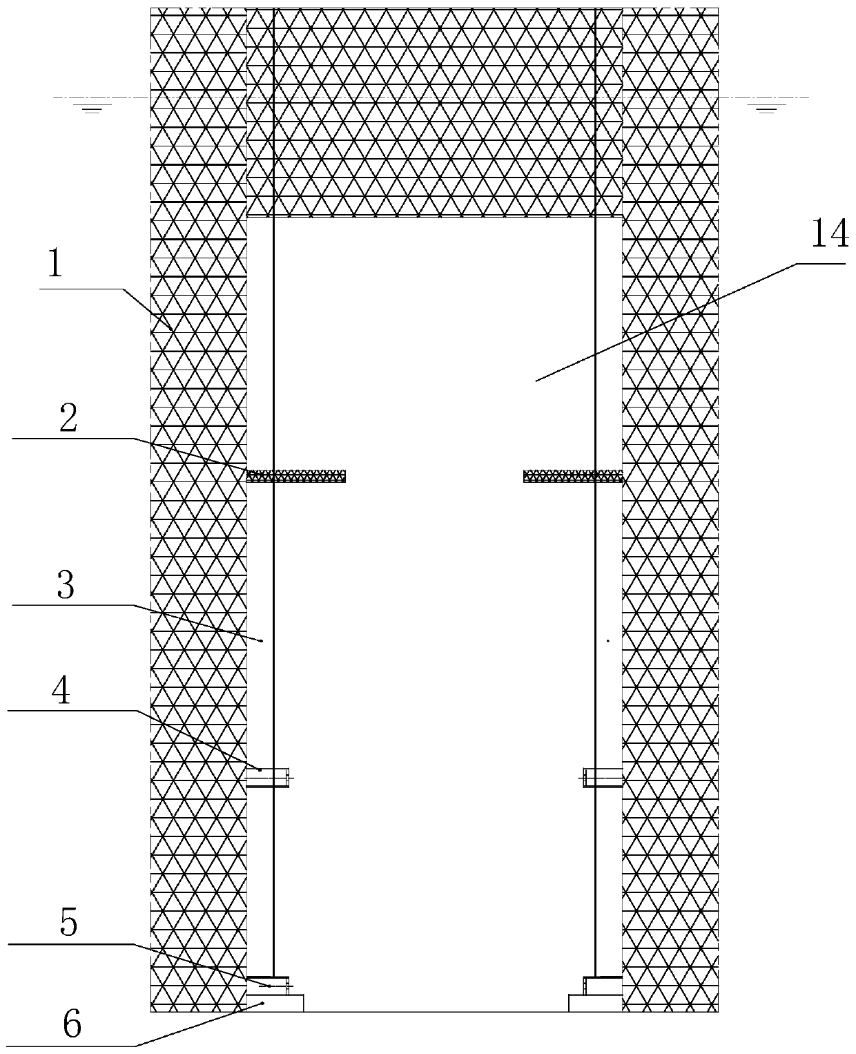 Telescopic propeller system capable of being maintained in ship