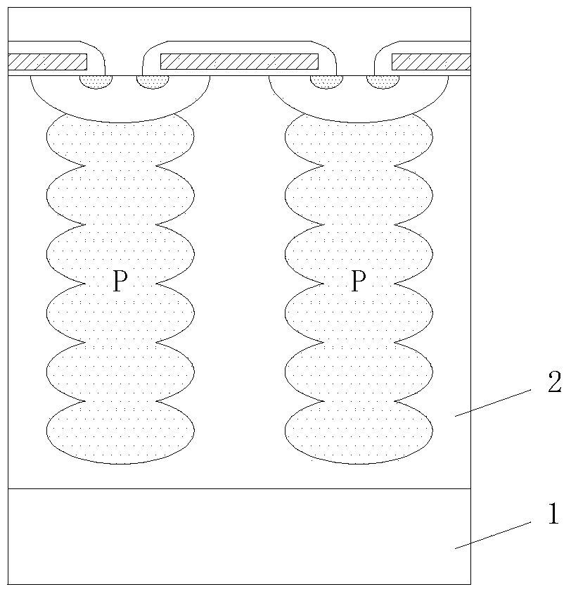 Production process of super-junction device