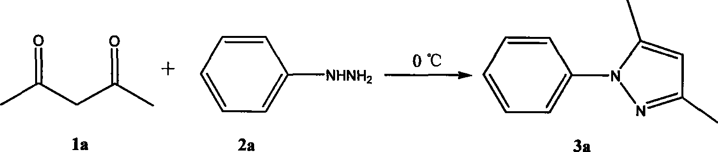 Method for synthesizing pyrazole heterocycle without catalyst or solvent