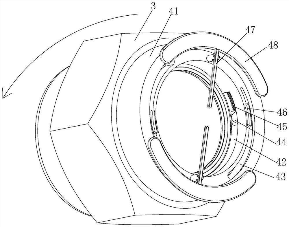 Self-locking spiral thread fastener