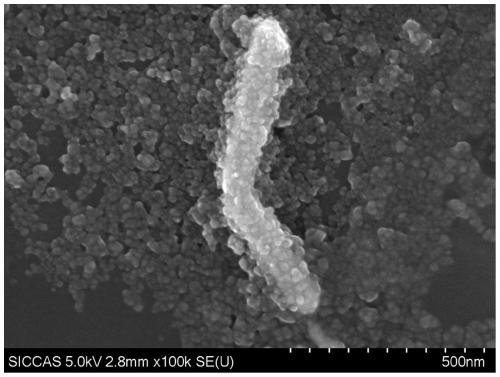 Silver nanorod-titanium dioxide composite material and its preparation method and application