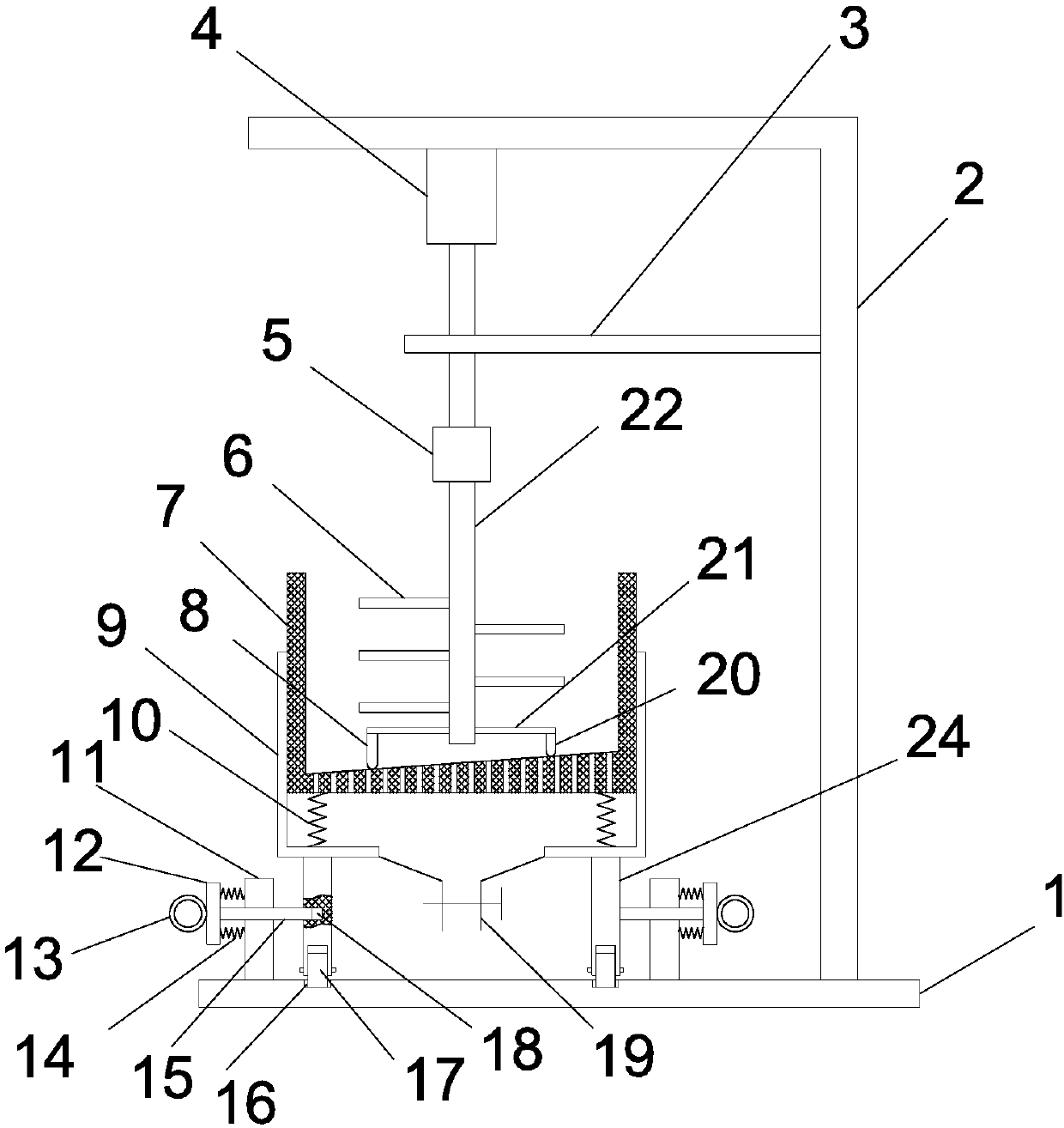 Duck feather cleaning device used for poultry processing