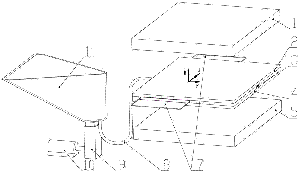 Electromagnetic micro jet device