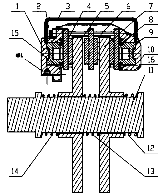 Double-brake disc type brake and automobile braking method