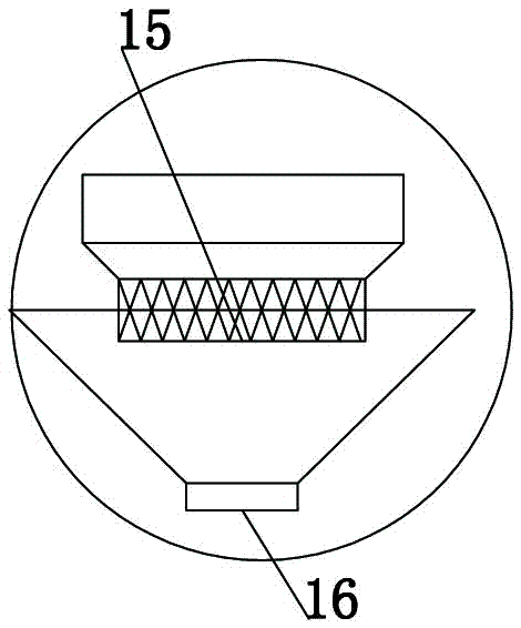 Raw material grinding device for high-temperature element