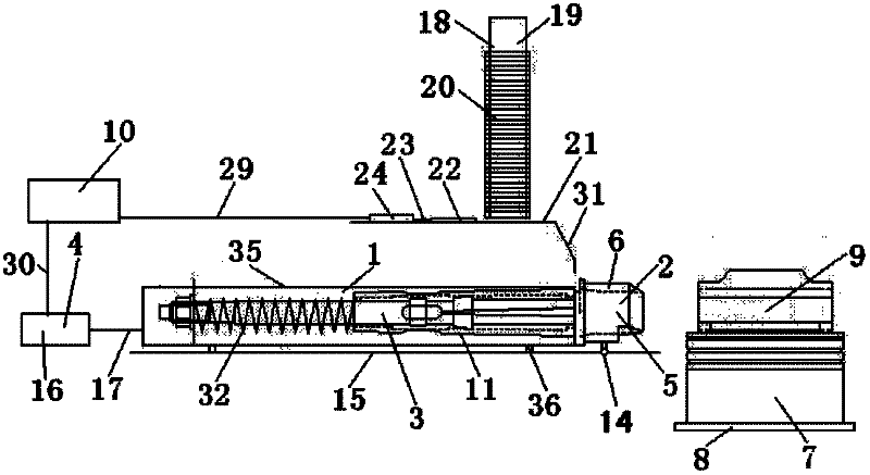 Assembly mechanism for clamp ring of engine gudgeon pin