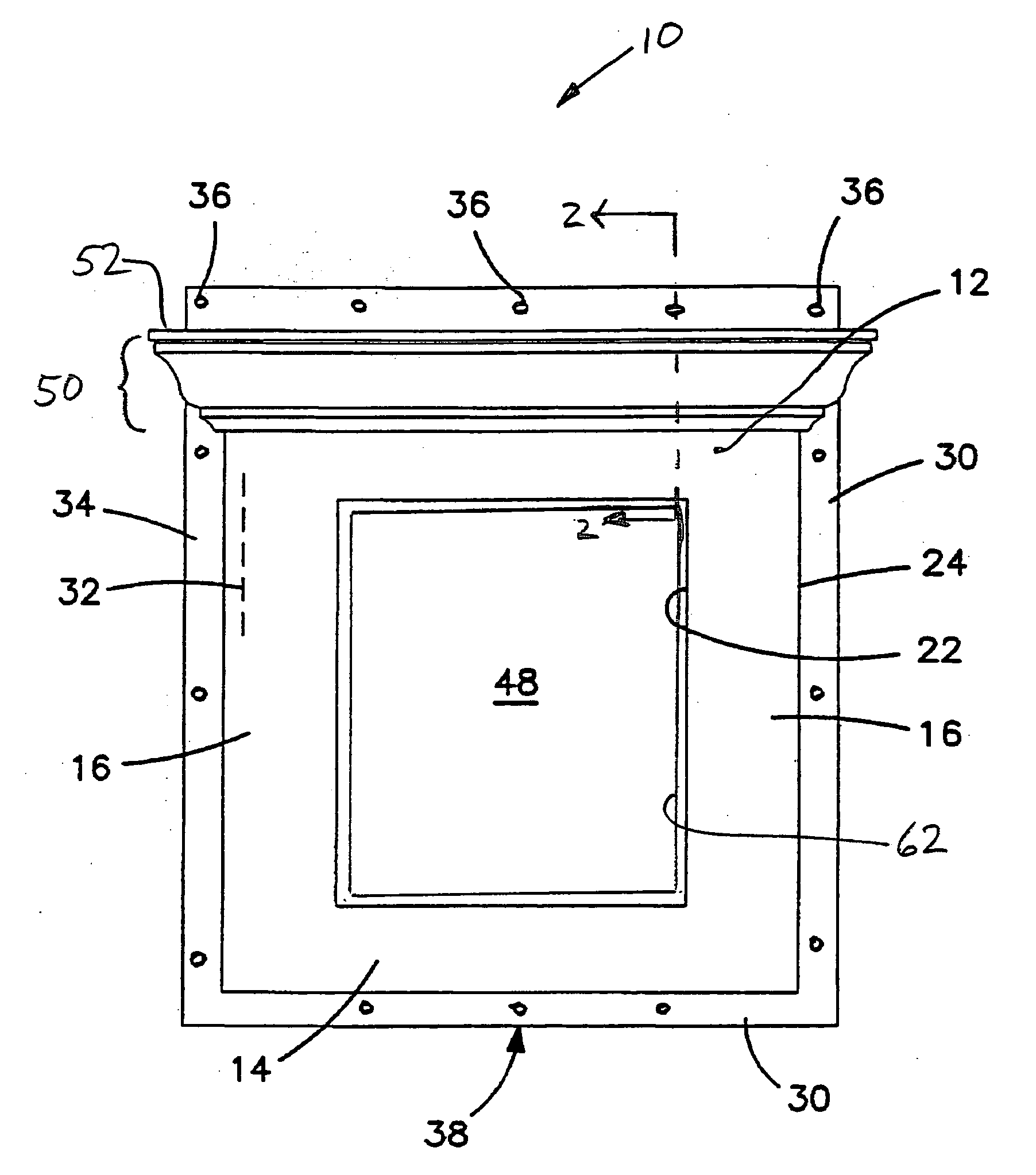 Window trim having integrated window box gasket