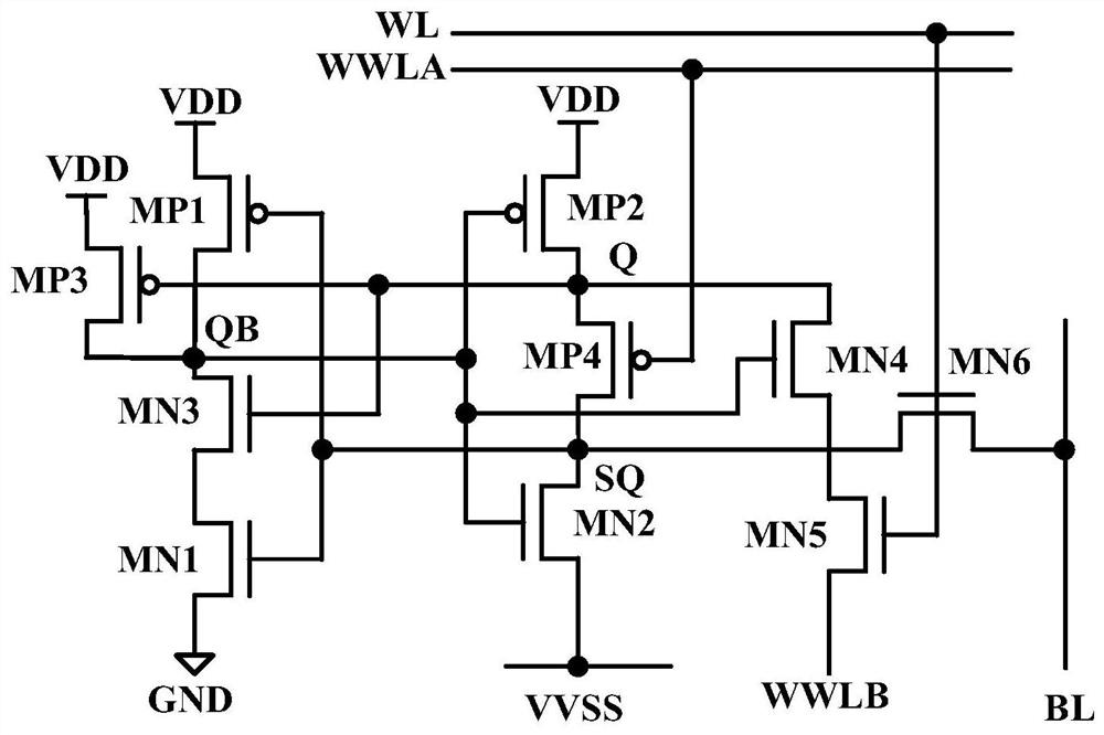 A sram memory cell circuit with high stability and low static power consumption