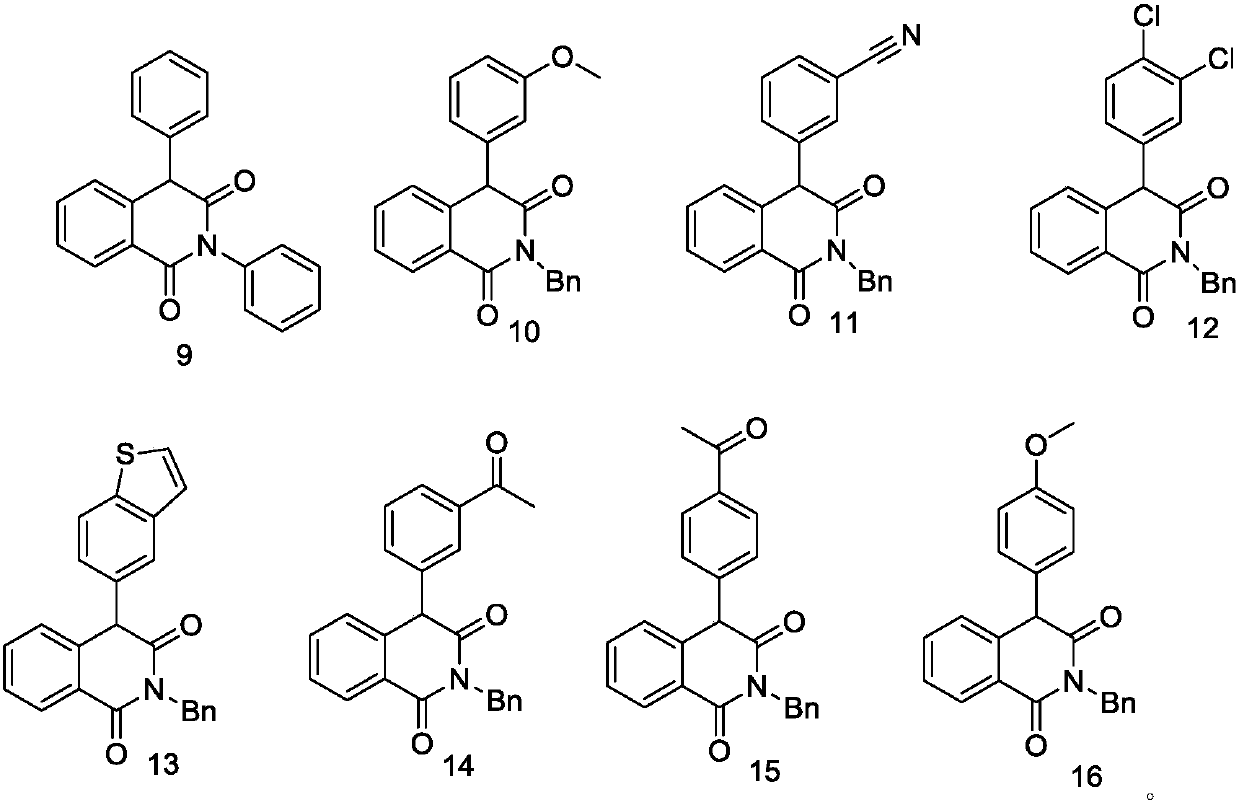 Preparation method for 4-aryl isoquinoline-1,3(2H,4H)-diketone compound