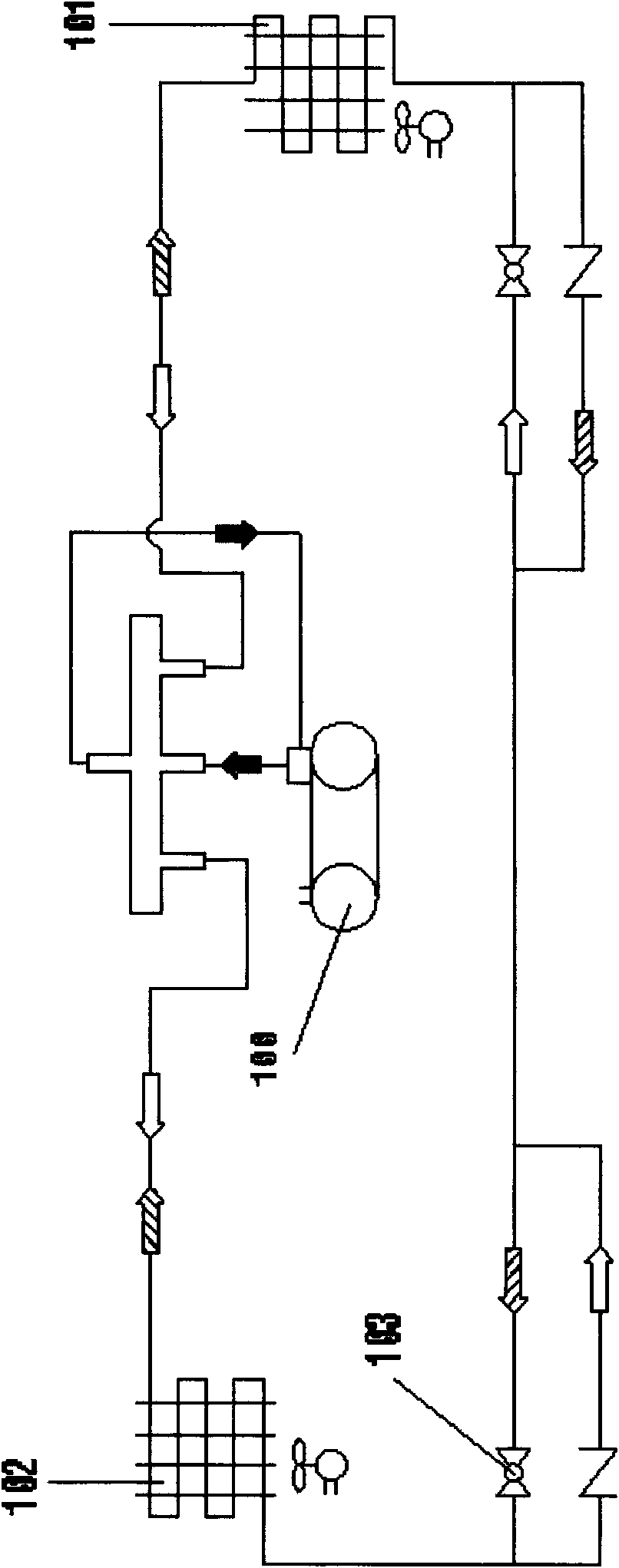 Multi-functional modularization heat pump machine set