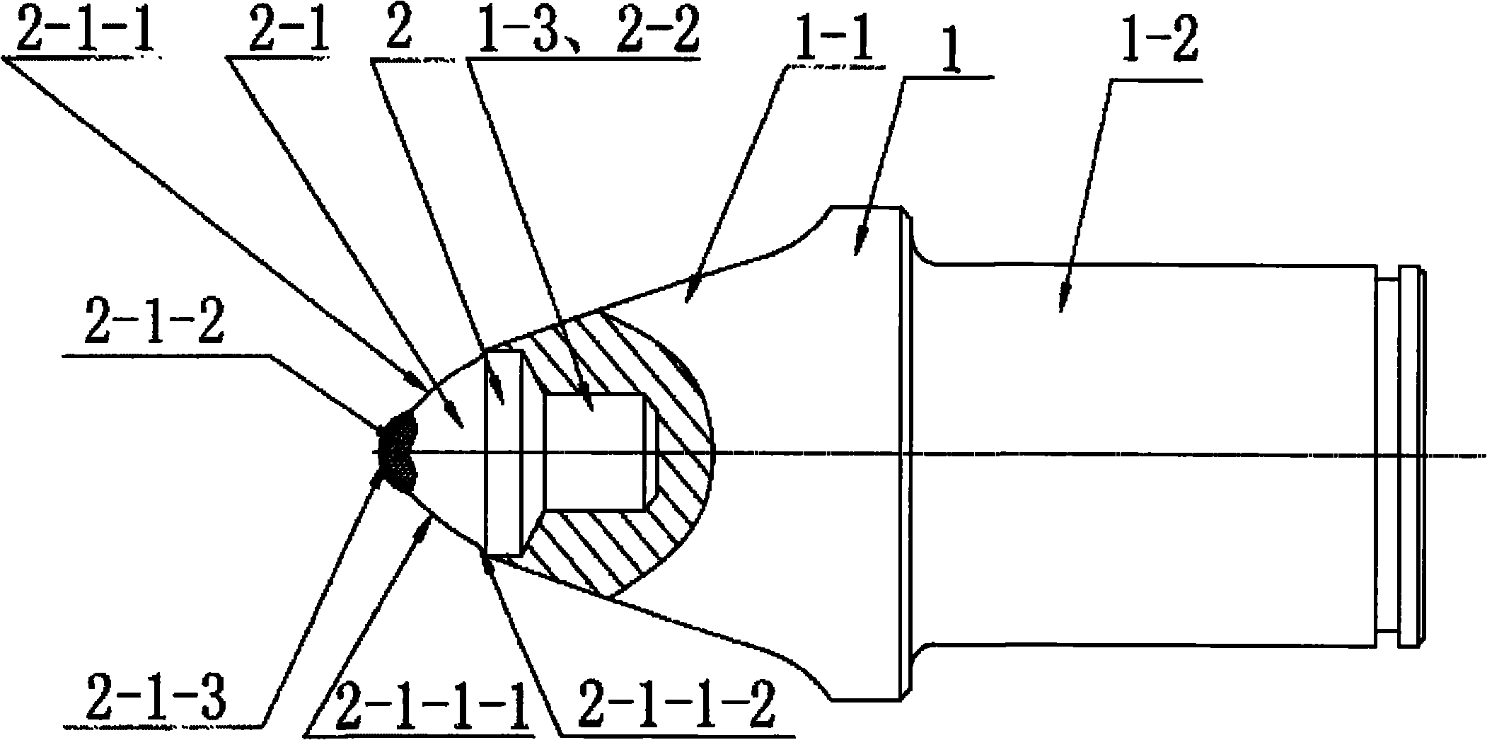 Cutting pick, cutting pick head and manufacturing method thereof