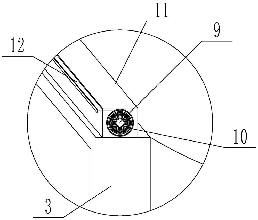 Rainproof shed for maintenance of propeller-driven aircraft