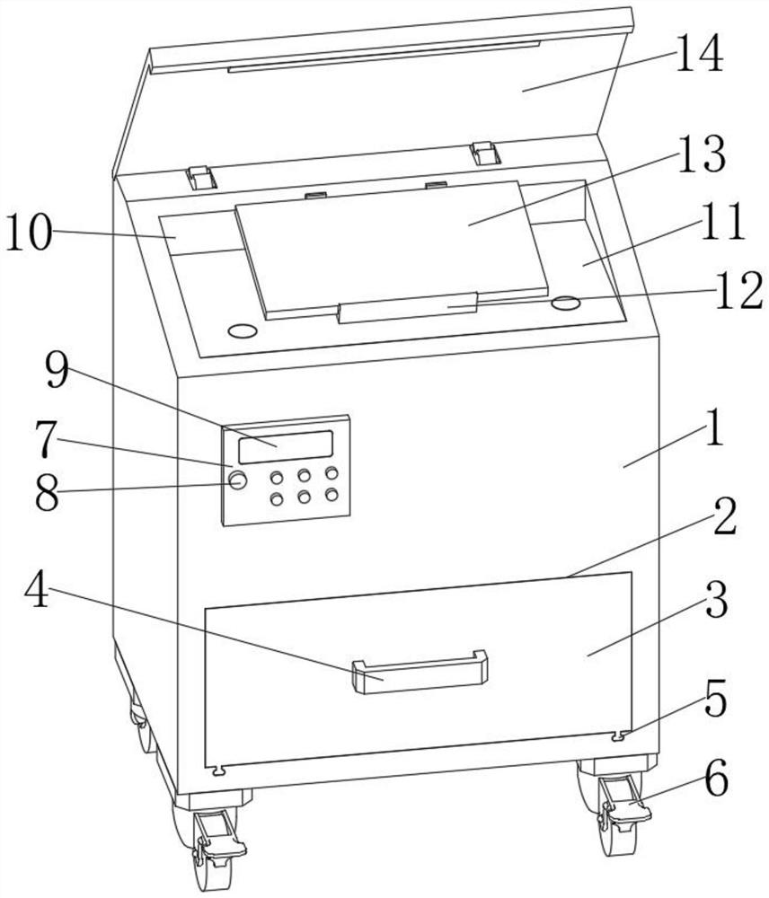 Conveniently-adjusted display device for digital art gallery