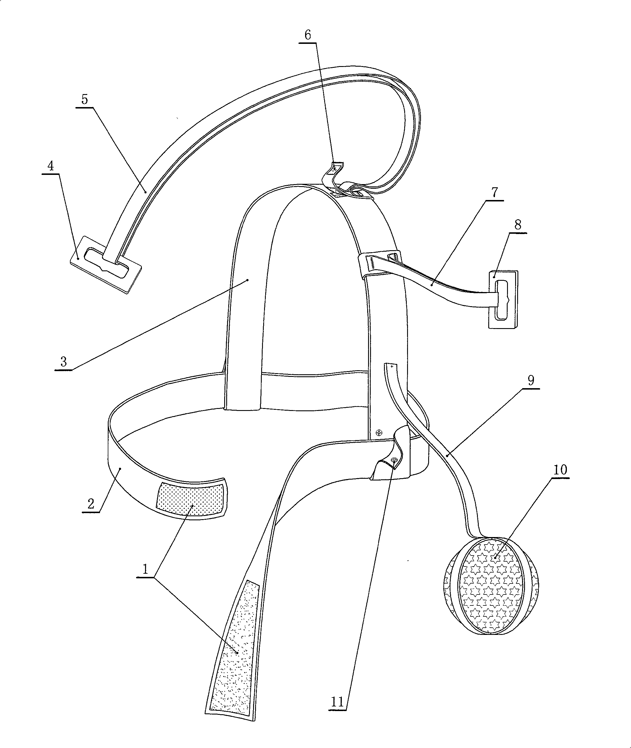 Function tiaining belt for disordered arms after breast cancer operation