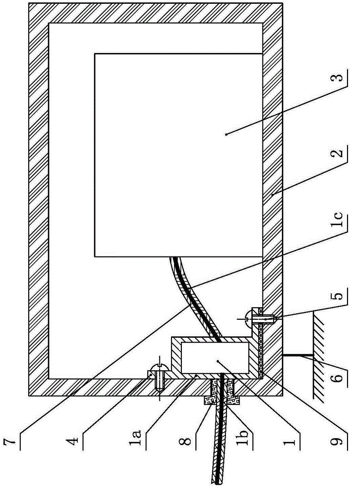 Mounting structure of power EMI filter