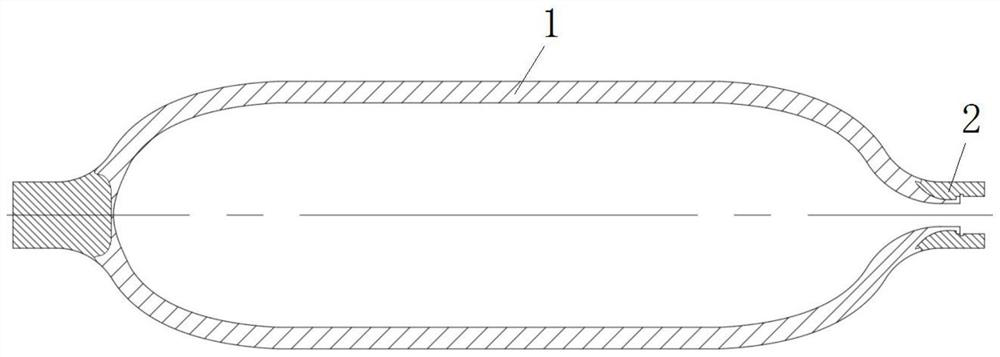 Preparation method of woven gas cylinder and woven gas cylinder