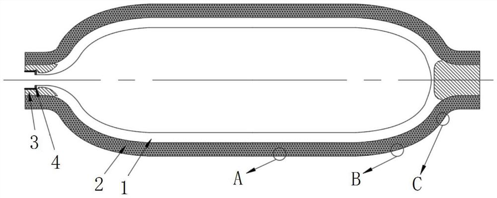 Preparation method of woven gas cylinder and woven gas cylinder