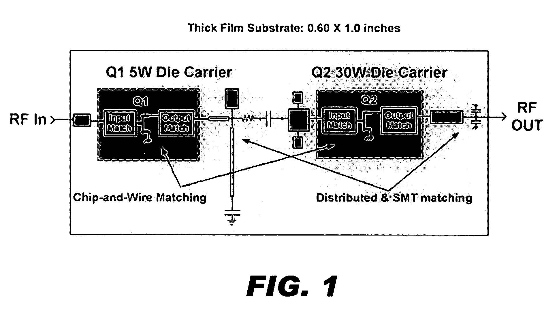 High power Doherty amplifier using multi-stage modules