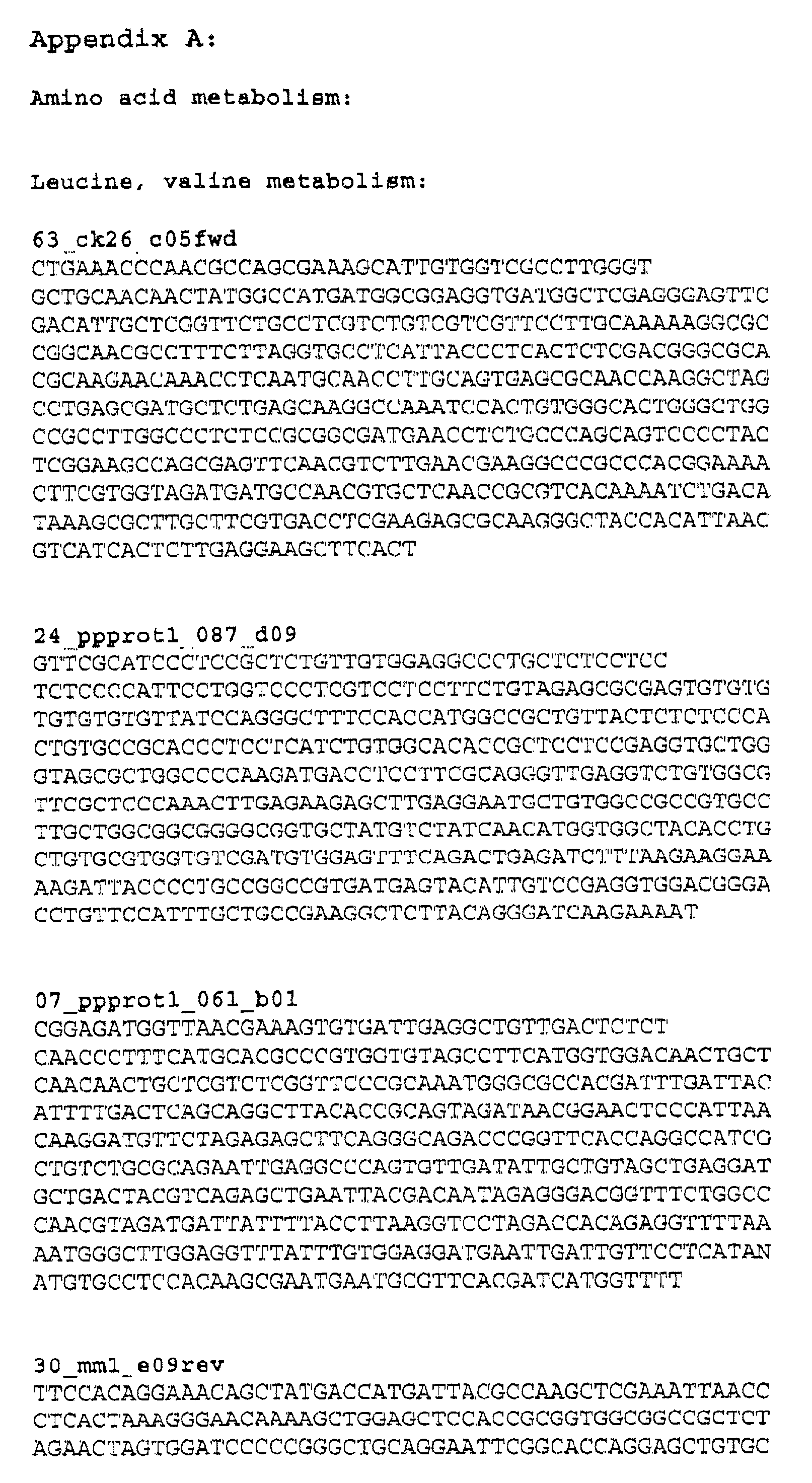 Moss genes from physcomitrella patens encoding proteins involved in the synthesis of amino acids, vitamins, cofactors, nucleotides and nucleosides