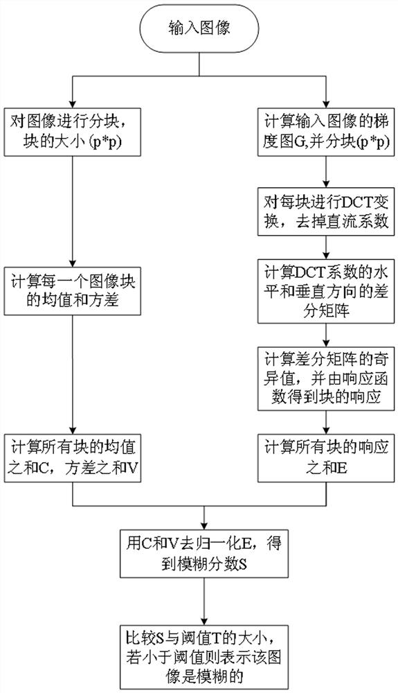 Blur detection method based on svd decomposition in image dct domain