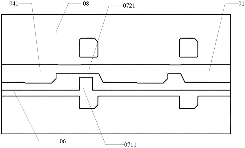 Optical sensor touch screen based on multi-dimensional electric field mode and preparation method thereof