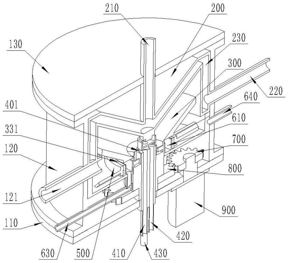 Rotary sucrose-6-ester continuous production equipment and production method