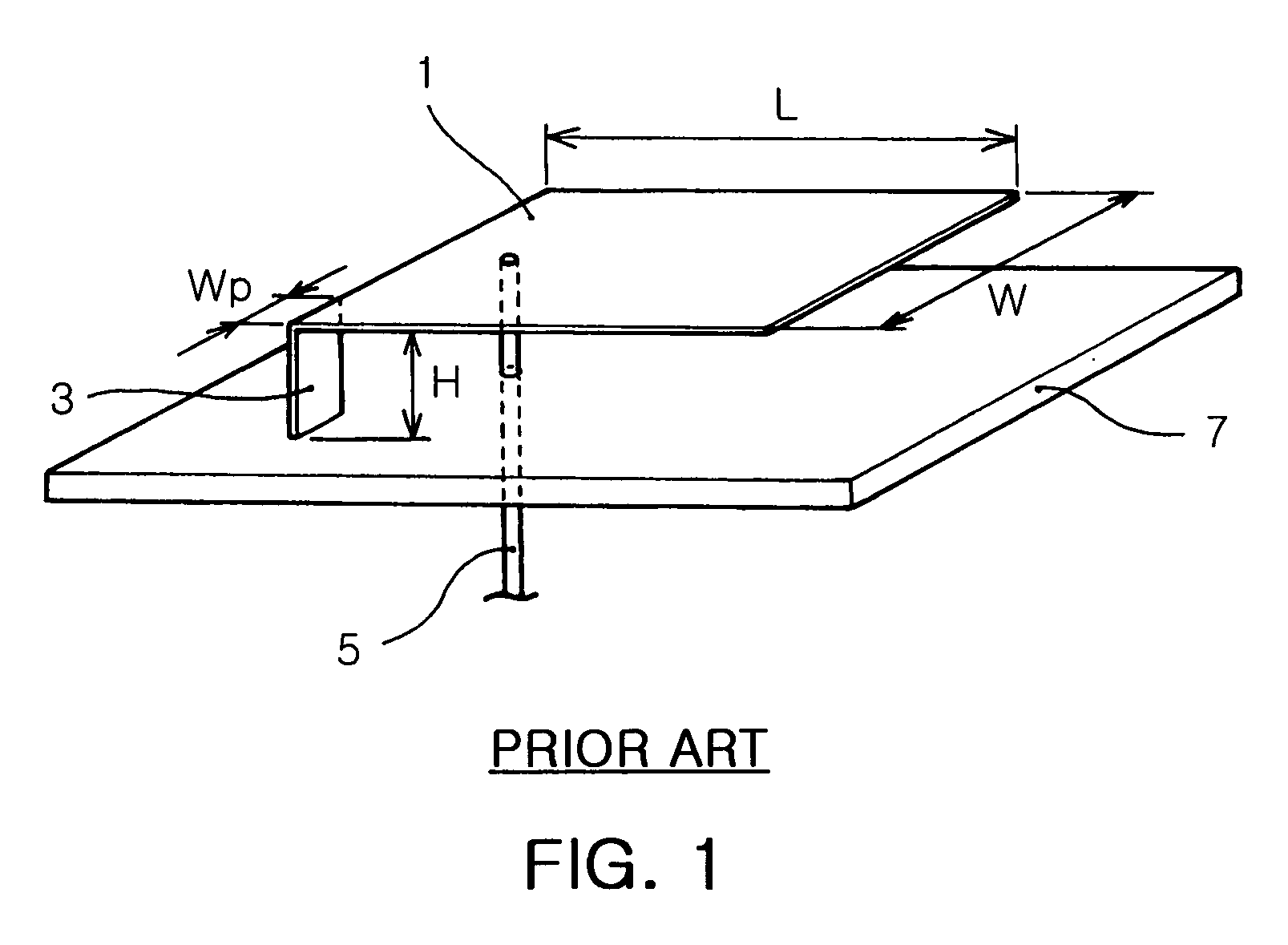 Ultra wideband internal antenna