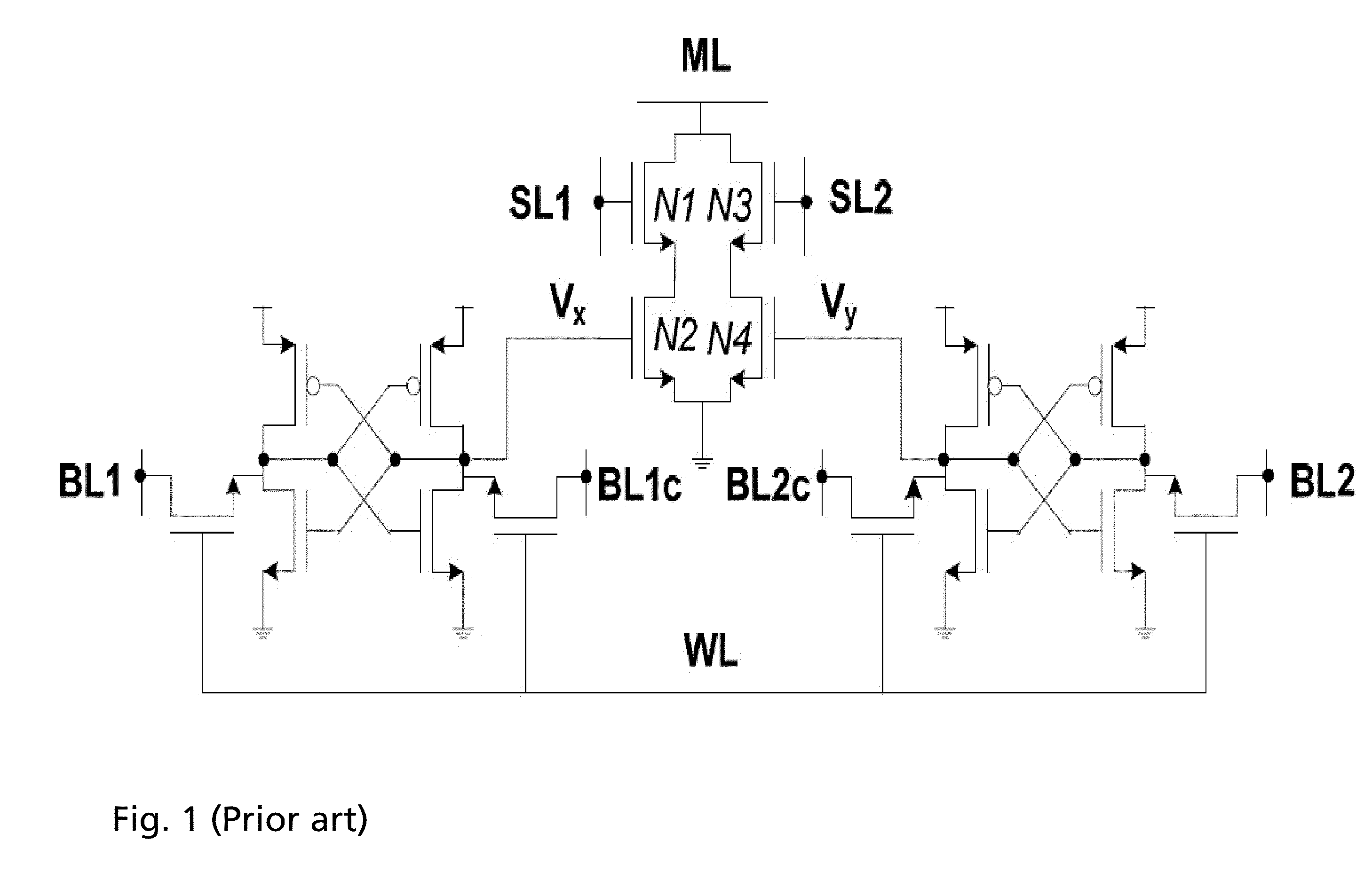 Ternary content addressable magnetoresistive random access memory cell