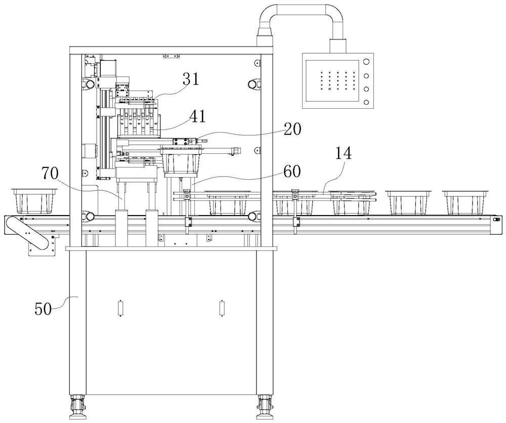 Needle tube feeding device and rotary rod labeling machine