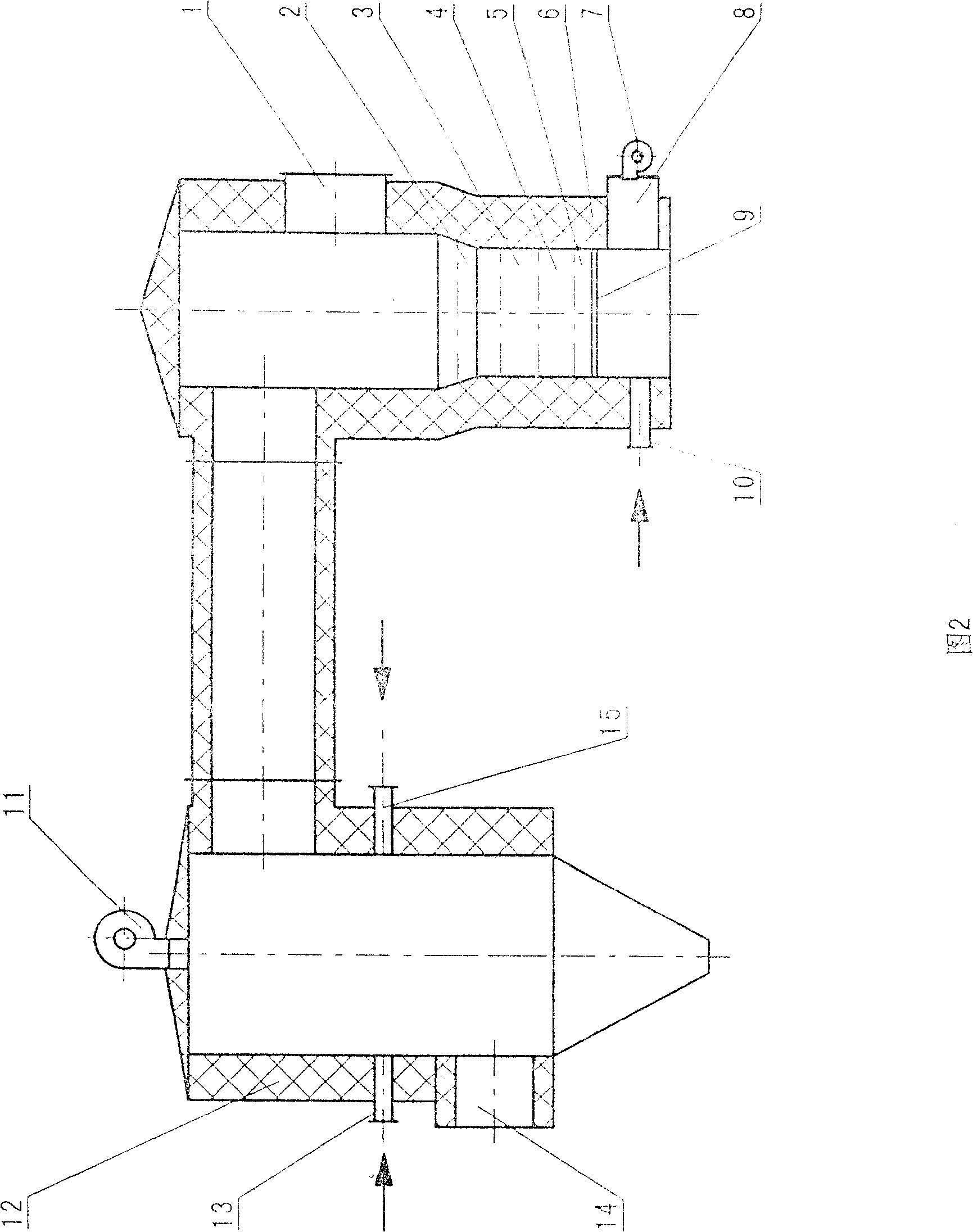 Process for burning medical refuse