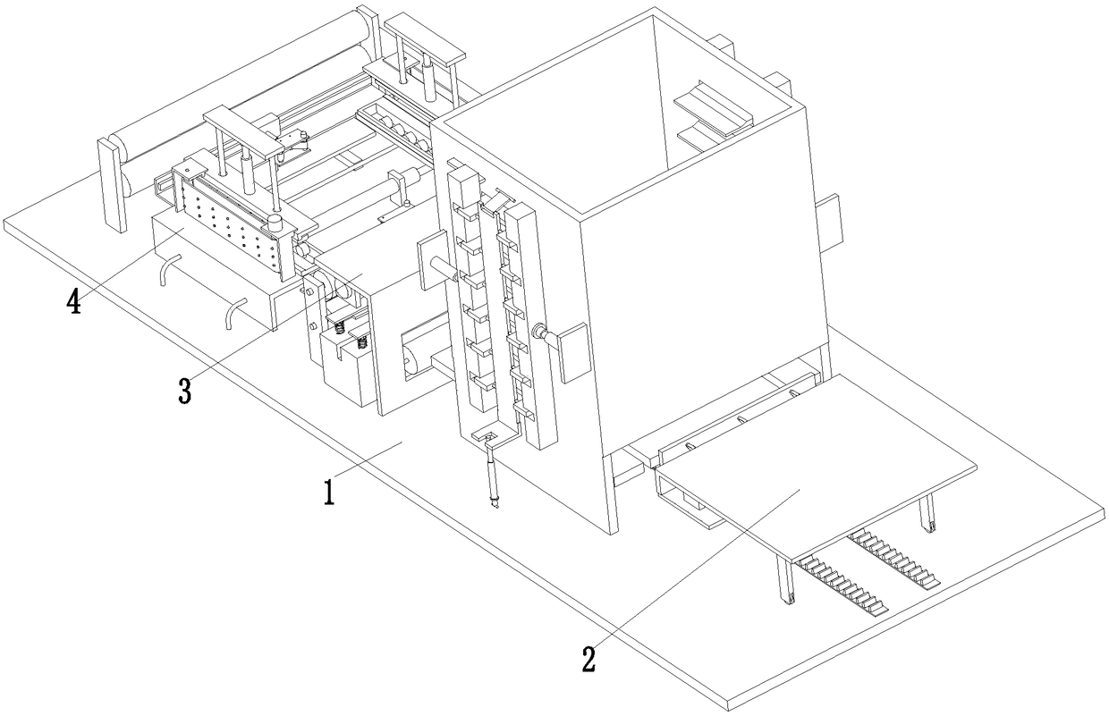 Environment-friendly processing assembly line for building materials