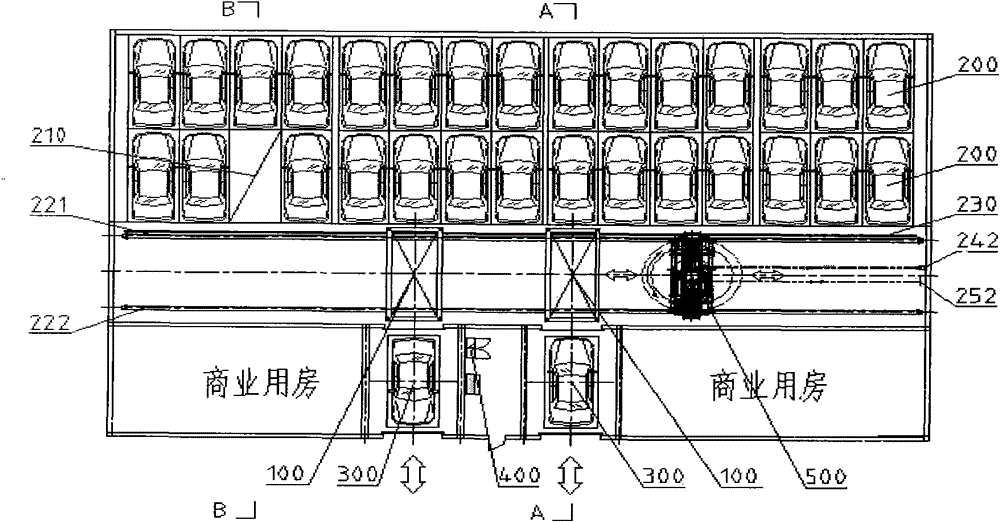 Full automatic planar movement class mechanical type three-dimensional parking garage