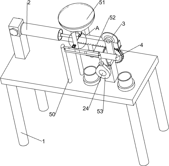 A device for pounding and grinding traditional Chinese medicine granules