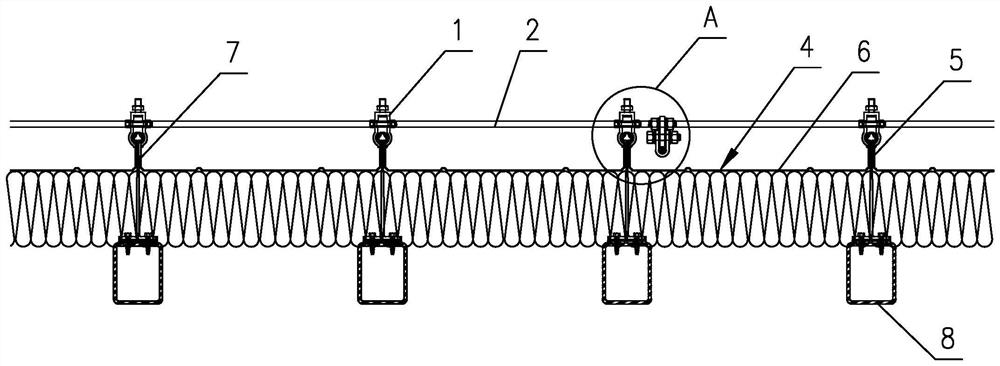 Reinforced wind-clamping-resistant system of metal roof board