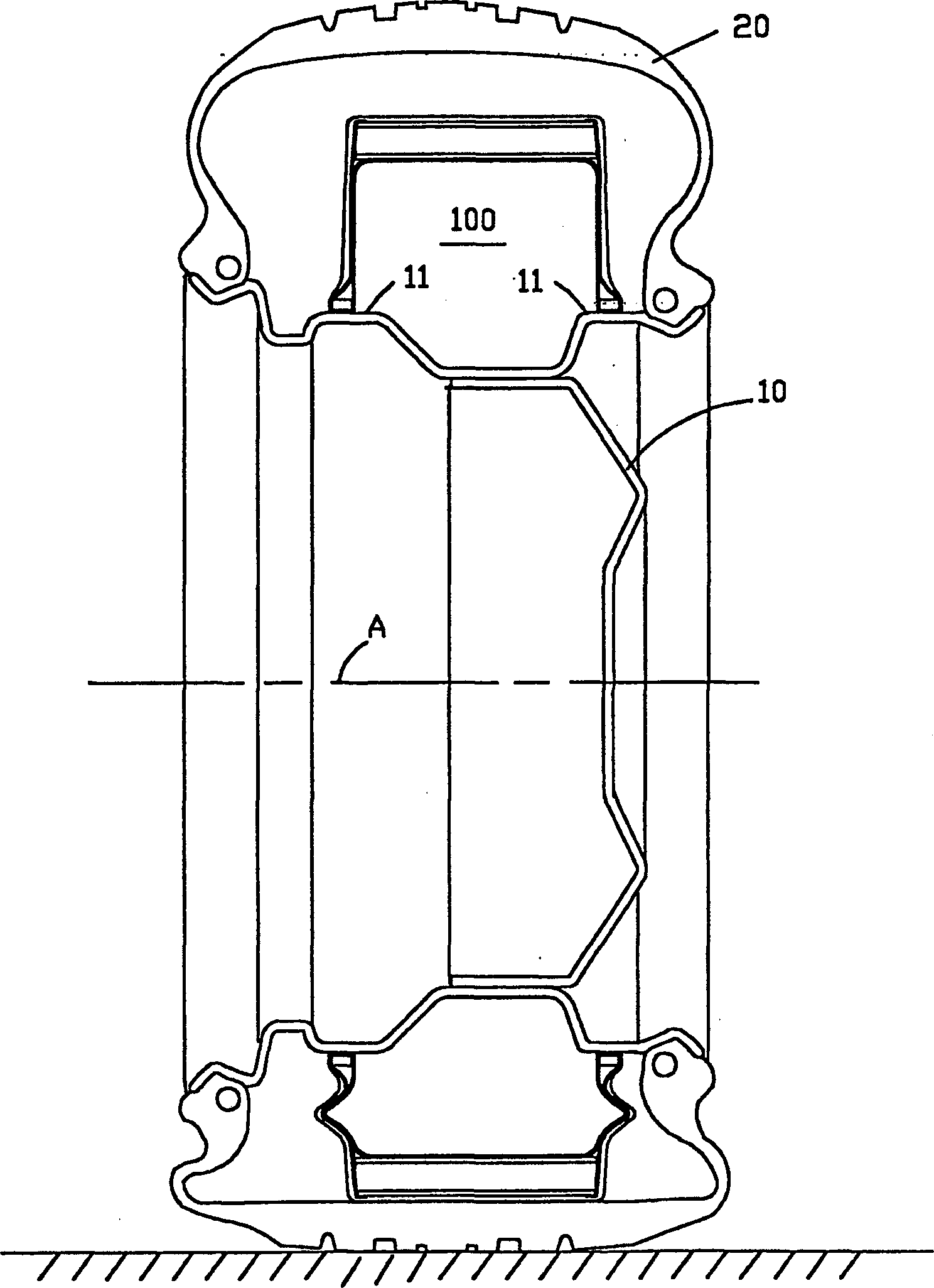 Runflat insert for tire